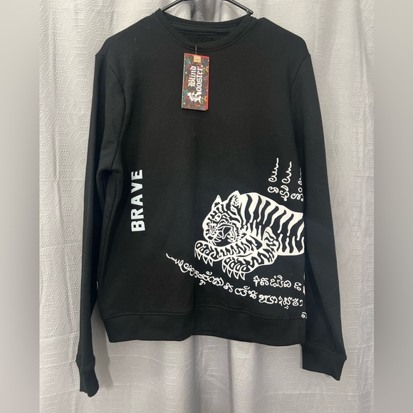 Blind Rooster Other - NWT Blind Rooster “Brave” Tiger Crewneck Sweatshirt